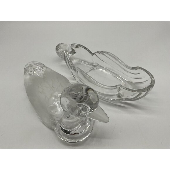 Hand Cut Led Crystal Duck Covered Dish, Made in West Germany Crystal Clear Ind. - Picture 15 of 16